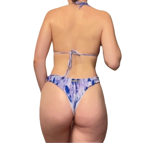 Blue/purple bikini set - Picture 8 of 9